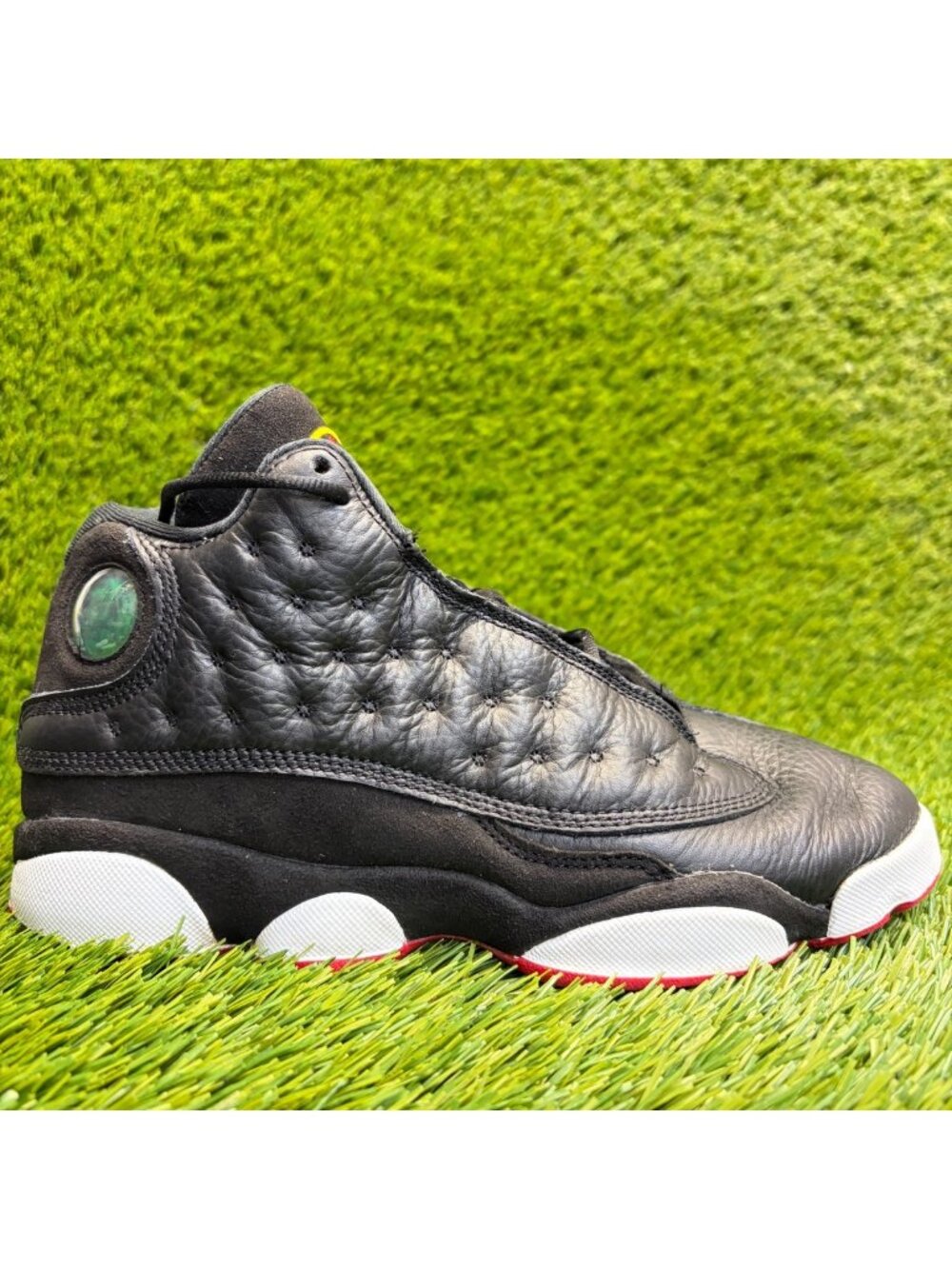 Nike Air Jordan 13 Retro Boys Size 6Y Black Athletic Basketball Shoes Sneakers